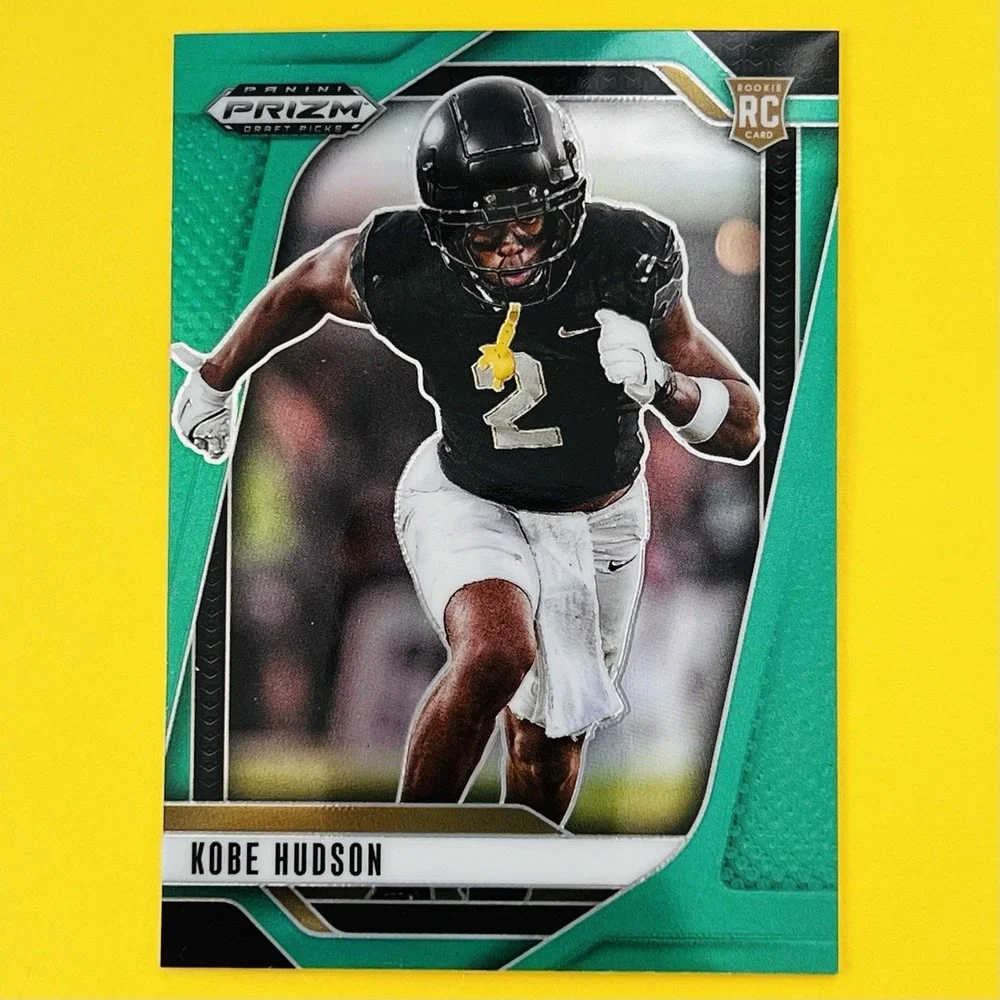 2025 Panini Prizm Draft Picks Kobe Hudson‎ RC #136 Green Prizm Rookie